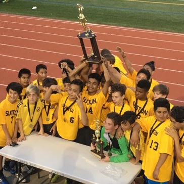 The boys and girls soccer teams at Sutton Middle School won the Atlanta Public Schools Middle School Soccer Championships. The boys defeated Inman Middle School while the girls beat Atlanta Neighborhood Charter School.