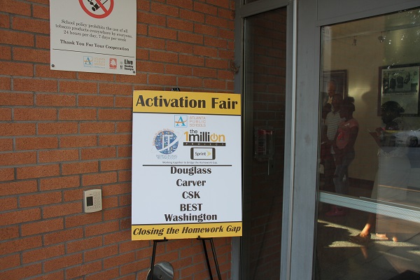 Douglass Activation Fair sign