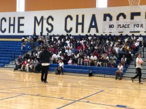 Ralph J. Bunche Middle School "No Place for Hate" rally